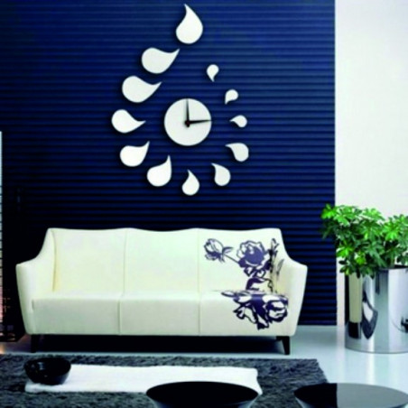 Nalepovacie nástenné hodiny kvapka DIY ROZMARIN Nalepovacie nástenné hodiny kvapka DIY ROZMARIN