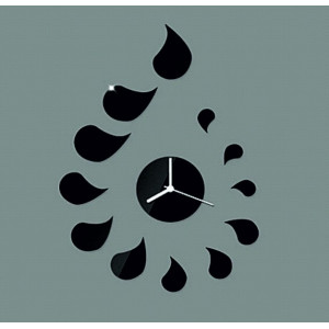 Nalepovacie nástenné hodiny kvapka DIY ROZMARIN 2