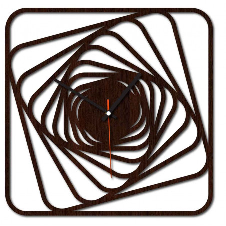 Sentop - MDF Moderné nástenné hodiny GARVI HD F015 i čierne