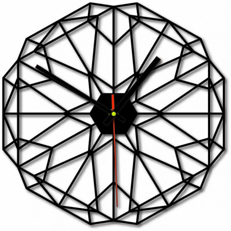 MDF Nástenné hodiny do obyvačky i čierne 40 cm I SENTOP HDFK0017