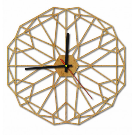 MDF Nástenné hodiny do obyvačky i čierne 40 cm I SENTOP HDFK0017