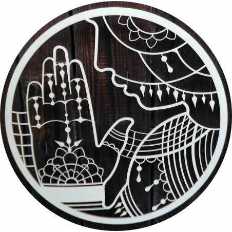 Stylesa - Drevený obraz na stenu pokora a vďačnosť PR0349 aj čierny