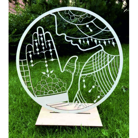 Stylesa - Drevený obraz na stenu pokora a vďačnosť PR0349 aj čierny