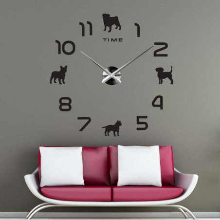 Nalepovacie hodiny na stenu - PES