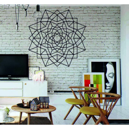 Geometrický obraz na stenu z preglejky