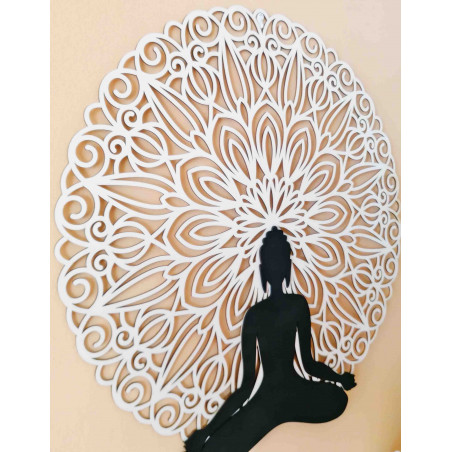 Sentop - Mandala 3D obraz na stenu Buddha mandala farebné prevedenie