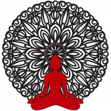 Sentop - Mandala 3D obraz na stenu Buddha mandala farebné prevedenie