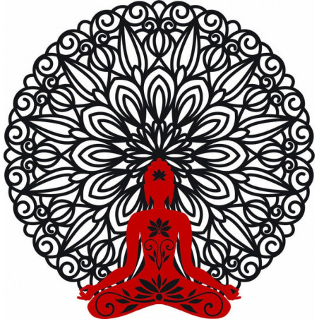 3D Obraz na stenu Buddha v mandale  50, 70, 90 cm