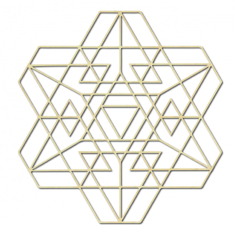 Stylesa Geometrický obraz na stenu z drevenej...