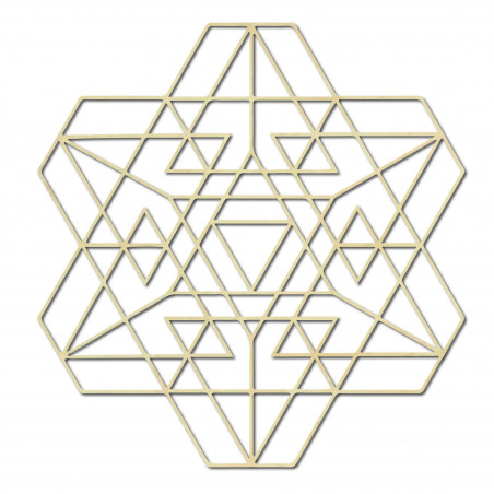 Stylesa Geometrický obraz na stenu z drevenej preglejky