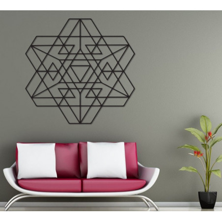 Stylesa Geometrický obraz na stenu z drevenej preglejky