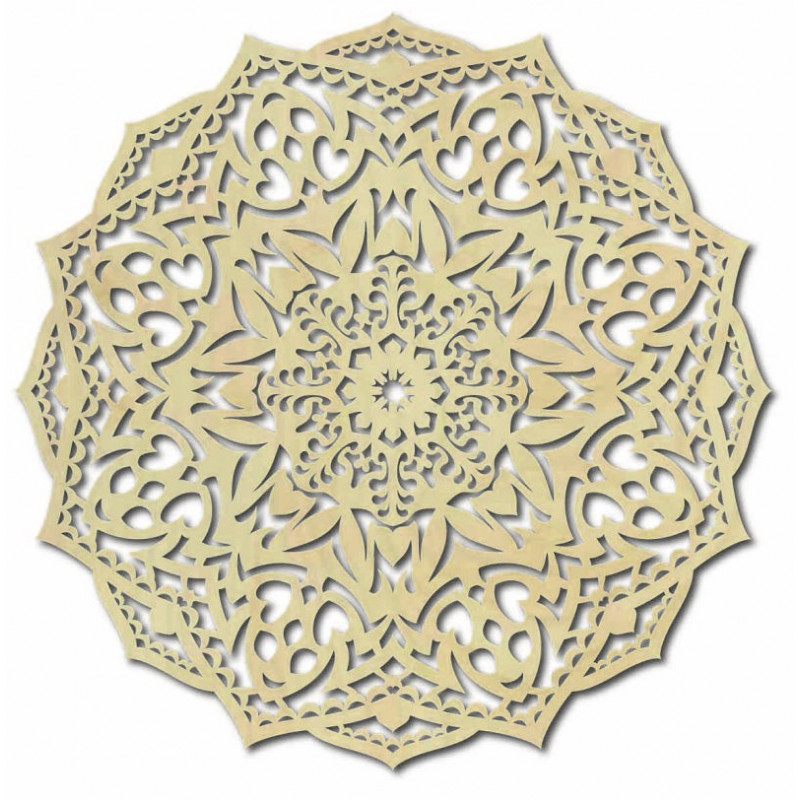 Drevená mandala na stenu - CIRCEL