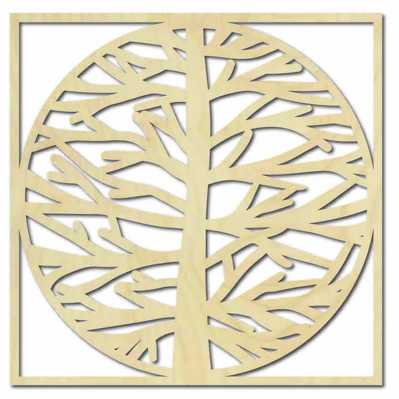 Obraz na stenu strom v ráme MRLVENA