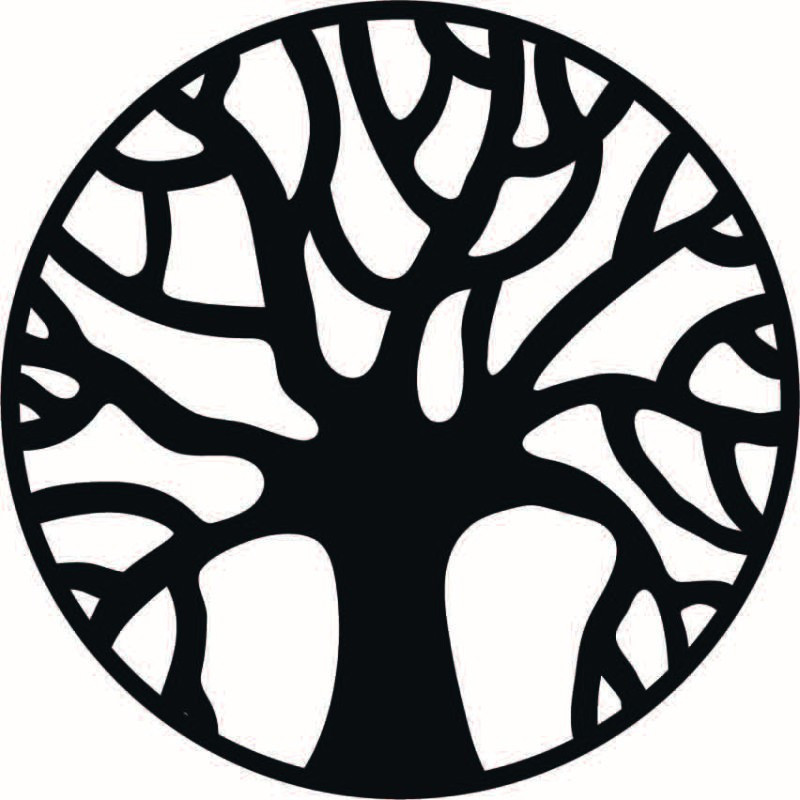 Drevený obraz na stenu konáre v kruju - POCCITT