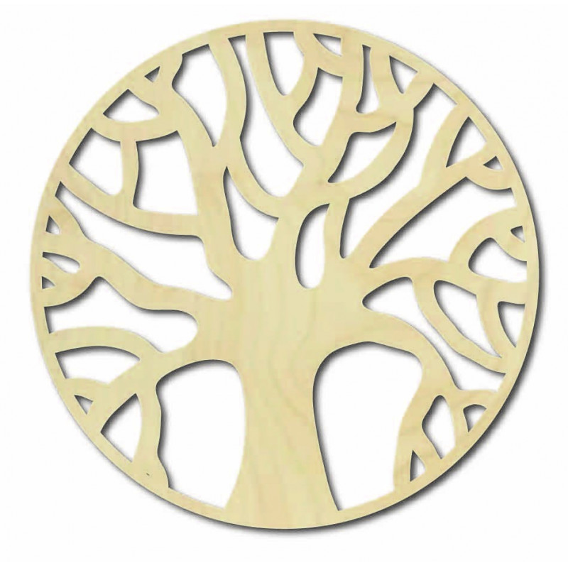 Drevený obraz na stenu konáre v kruju - POCCITT