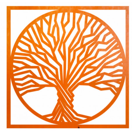 Drevený obraz na stenu strom v ráme