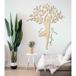 Obraz na stenu jógin a strom - HARMÓNIA 2