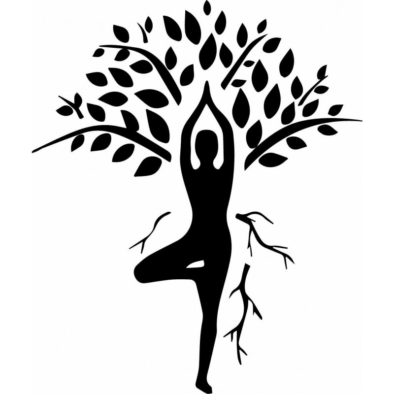 Obraz na stenu jógin a strom - HARMÓNIA