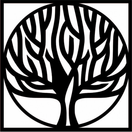 Drevený obraz na stenu strom v ráme UASVED