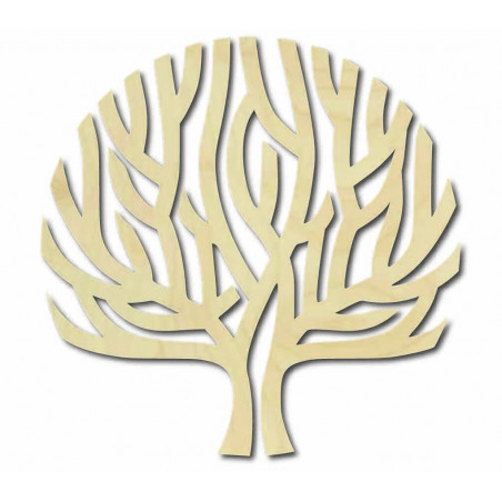 Moderný drevený obraz na stenu strom vietor v konároch - SINGRO