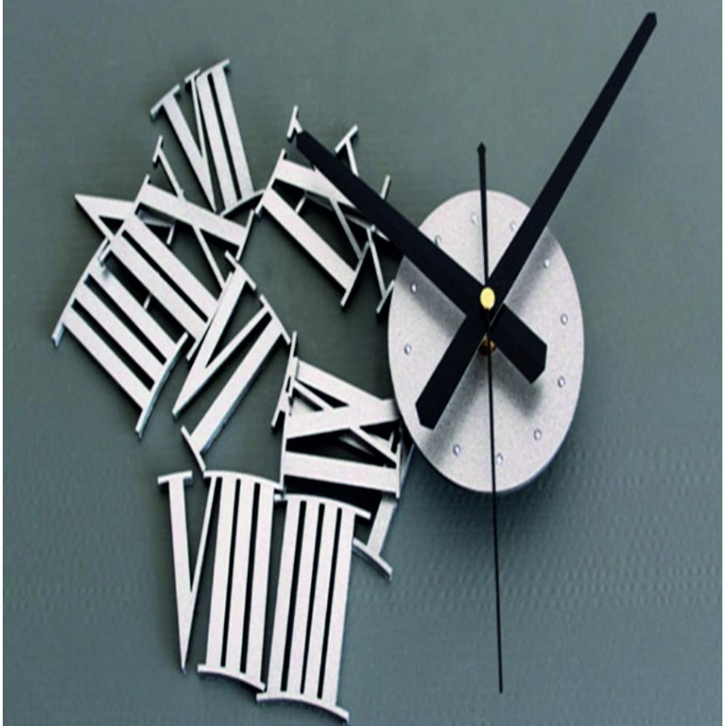 3D Nalepovacie nástenné hodiny 110003-B