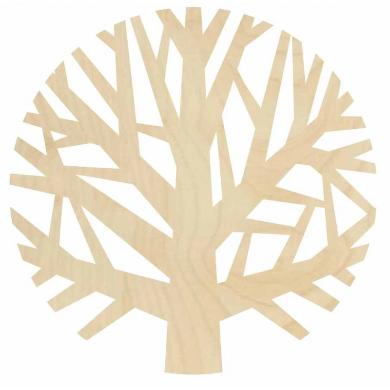 Drevený obraz na stenu strom z preglejky -...