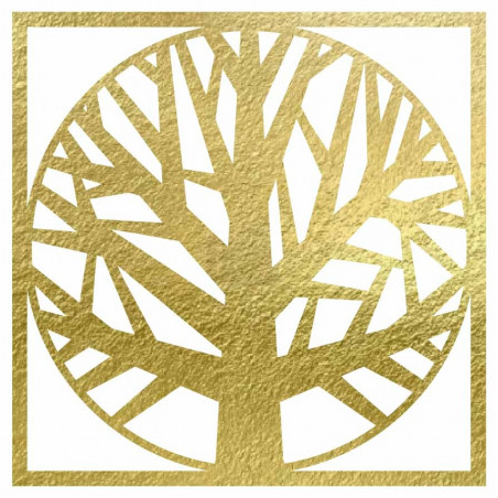 Drevený obraz strom v ráme - OMARF