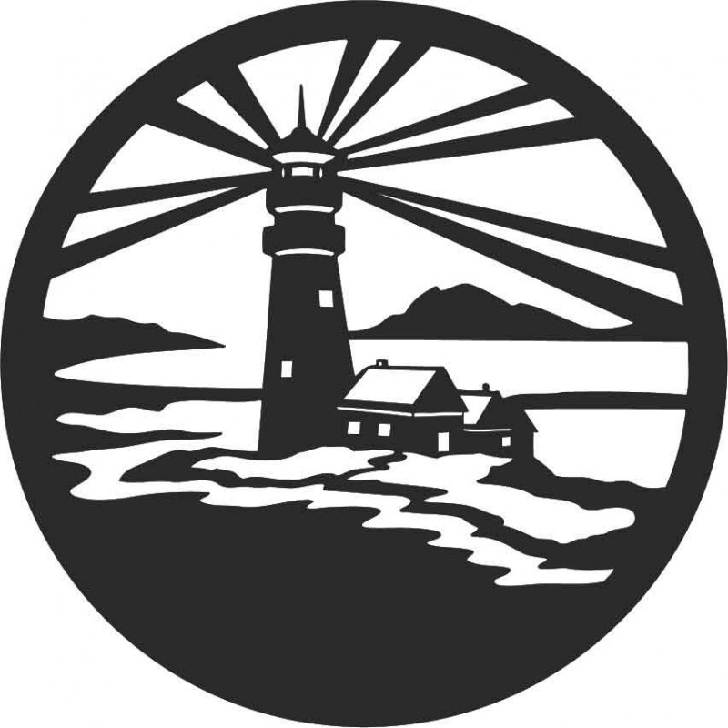 Sentop - Maják moderný obraz na stenu  -...