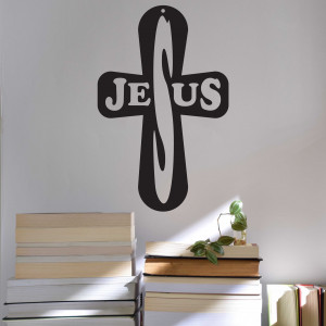 Drevený krížik Jesus