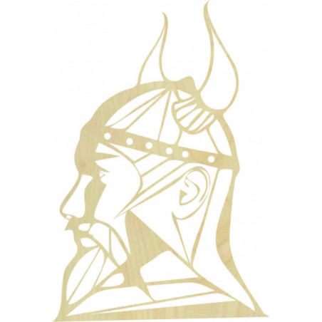 Vyrezávaný drevený obraz na stenu Viking - RAGNAR