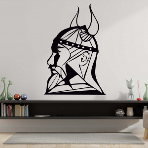 Vyrezávaný drevený obraz na stenu Viking - RAGNAR