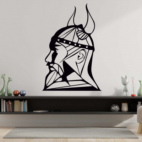 Vyrezávaný drevený obraz na stenu Viking - RAGNAR