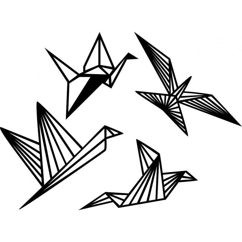 Moderný obraz na stenu - slobodné vtáky 4 ks