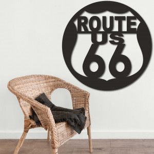 Drevený obraz na stenu U.S. ROUTE 66