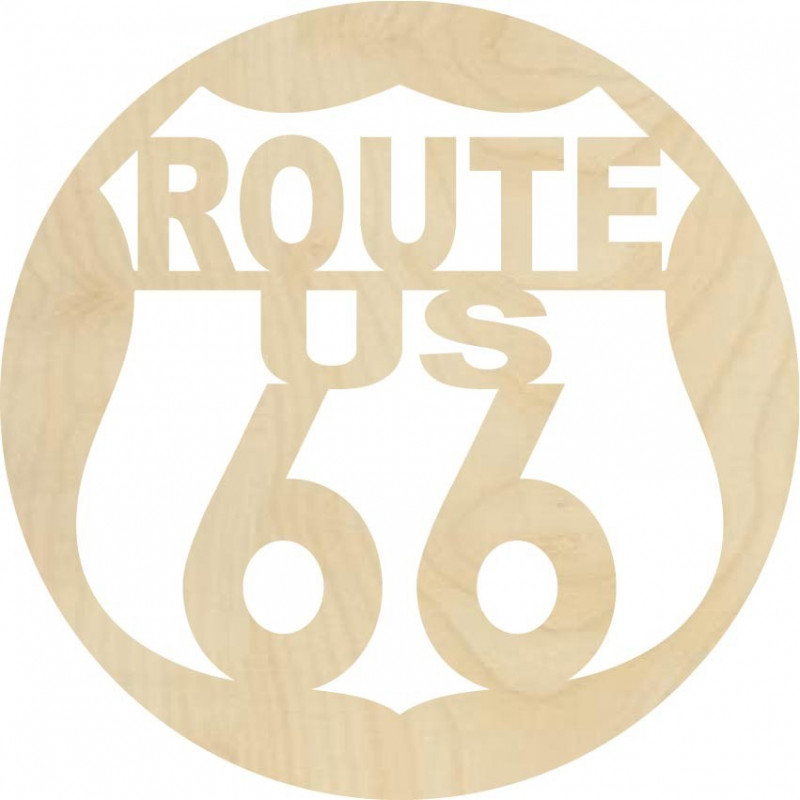 Drevený obraz na stenu U.S. ROUTE 66