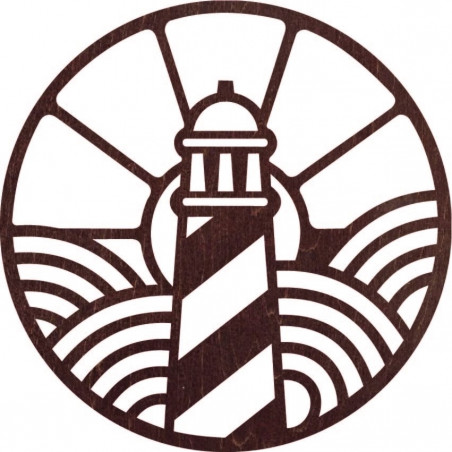 Drevený obraz s motívom majáka - FEDRO