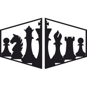Elegantný obraz na stenu šachové figúrky - MIVAL | SENTOP 2