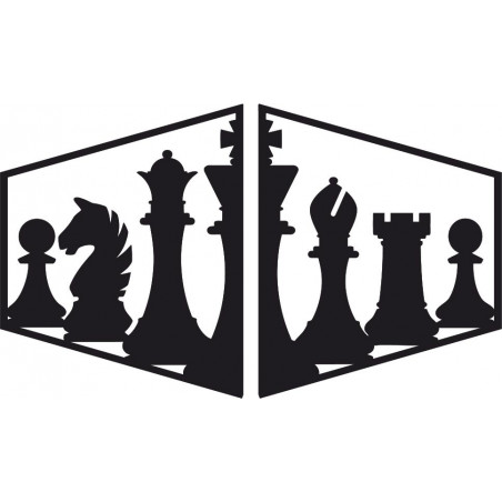 Elegantný obraz na stenu šachové figúrky - MIVAL | SENTOP
