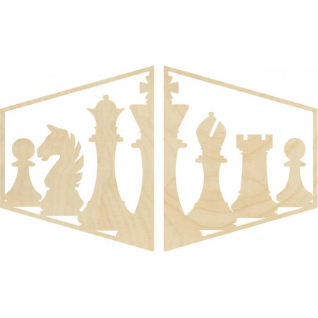 Elegantný obraz na stenu šachové figúrky - MIVAL | SENTOP