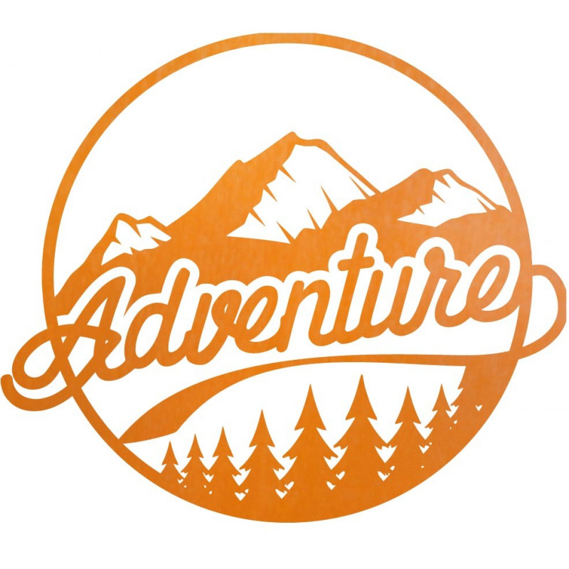 Drevený obraz na stenu s prírodným motívom - ADVENTURE