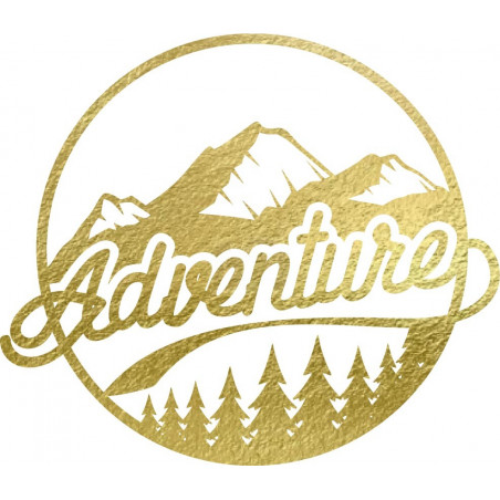 Drevený obraz na stenu s prírodným motívom - ADVENTURE