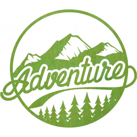 Drevený obraz na stenu s prírodným motívom - ADVENTURE