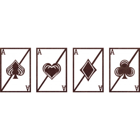 Originálny štvordielny obraz na stenu - hracie karty | ZOLTON