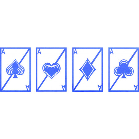 Originálny štvordielny obraz na stenu - hracie karty | ZOLTON