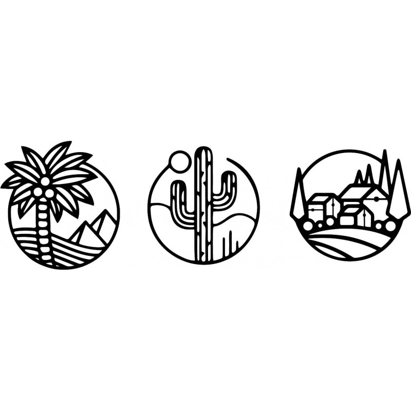 Trojdielny obraz na stenu sahara - ARAHSA