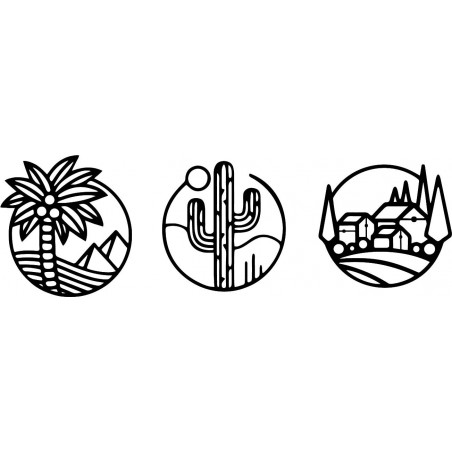 Trojdielny obraz na stenu sahara - ARAHSA