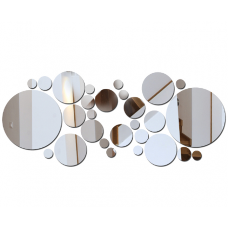 Dekoračné zrkadlá. Zrkadlové samolepky na stenu, ako obraz alebo dekorácia, 3D acryl nálepka