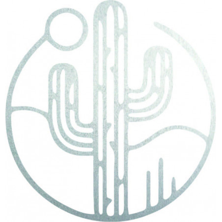 Drevený obraz na stenu kaktus so slnkom - MONK