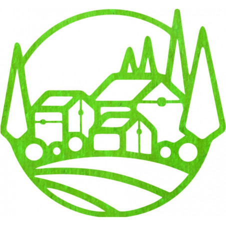 Drevený obraz na stenu domčeky - MOLDE