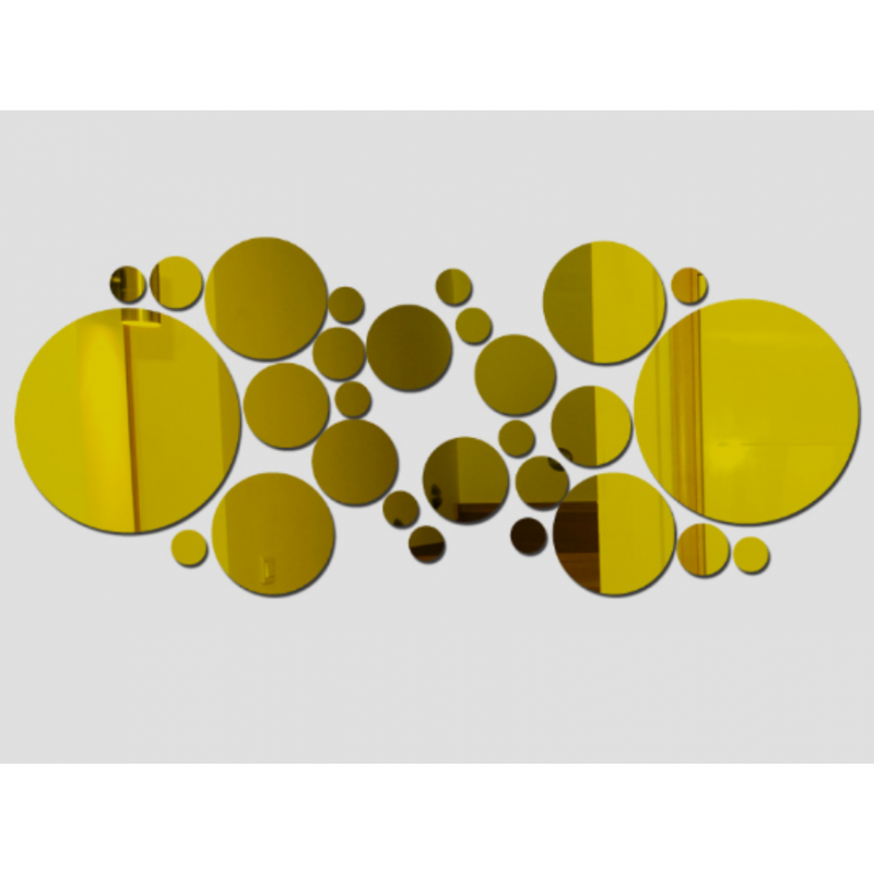 Dekoračné zrkadlá. Zrkadlové samolepky na stenu, ako obraz alebo dekorácia, 3D acryl nálepka